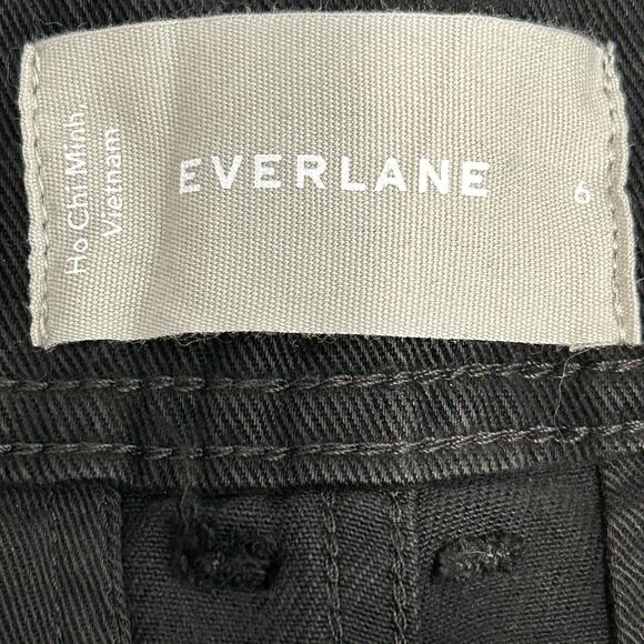 New Everlane The Tencel Utility Pant Tapered Leg Black Women's 6 NWT Patchwork - Picture 5 of 13